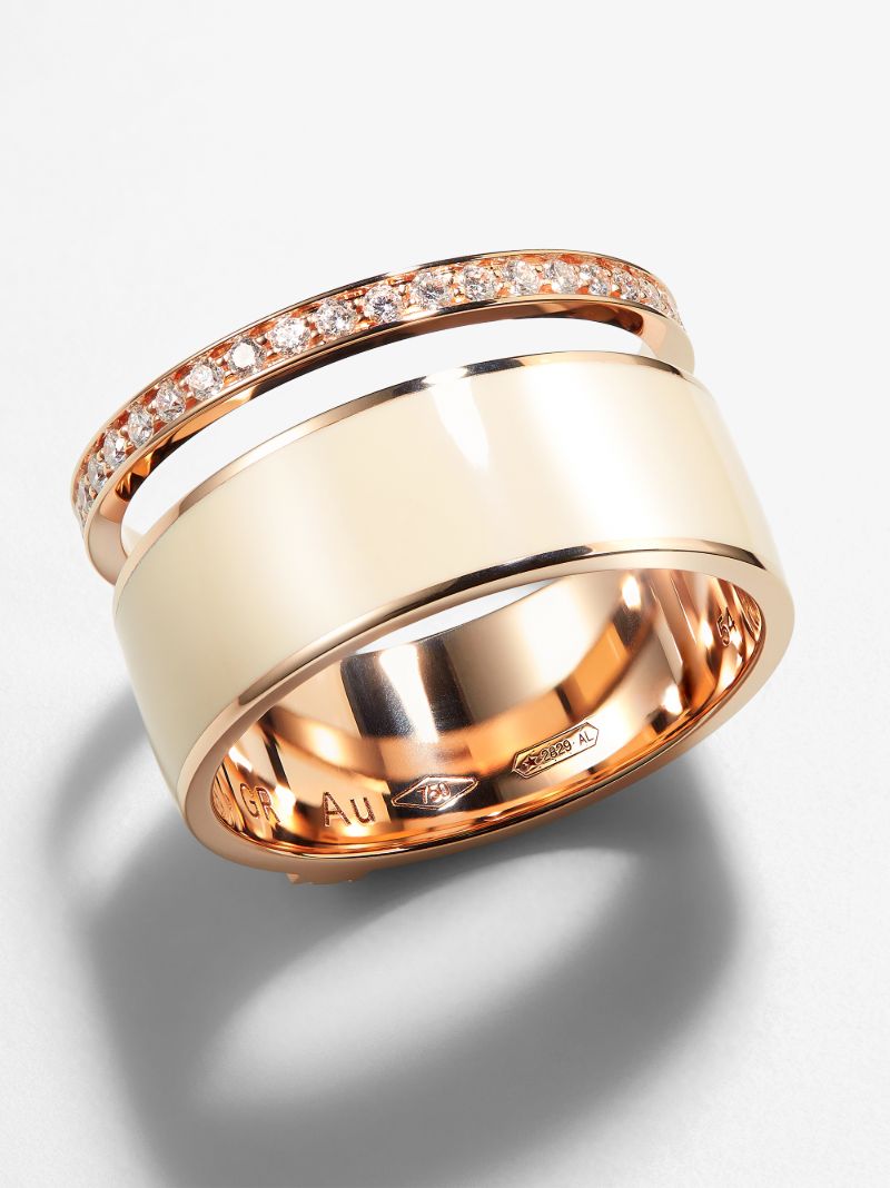 18k Rose Gold Berbere Chromatic Diamond Ring