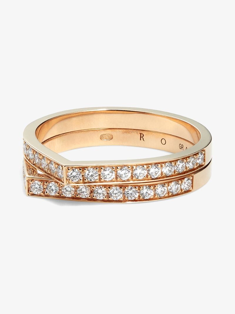 18k Rose Gold Antifer Diamond Ring