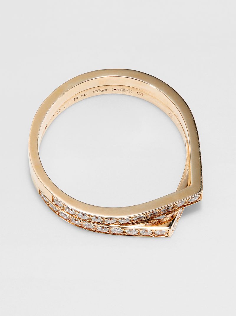 18k Rose Gold Antifer Diamond Ring