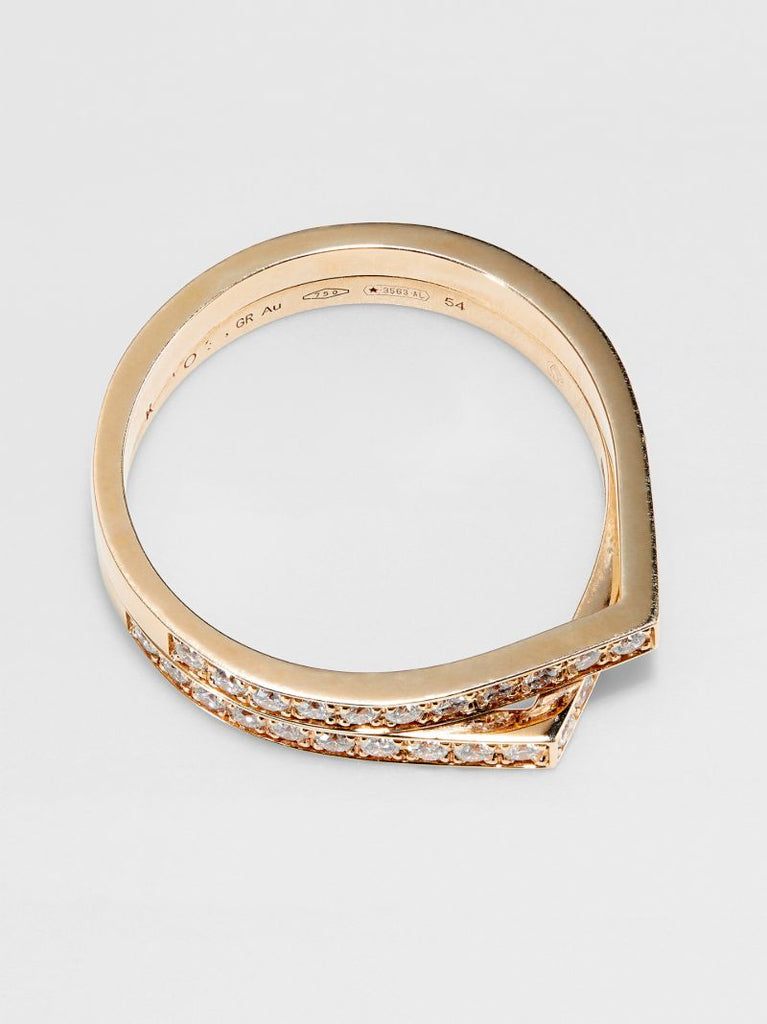 18k Rose Gold Antifer Diamond Ring