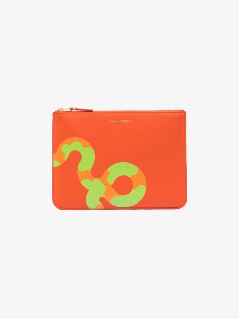 Orange Ruby Eyes Leather Wallet