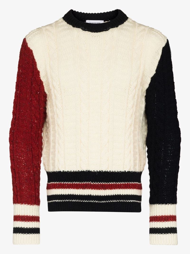 Fun Mix Cable Knit Sweater