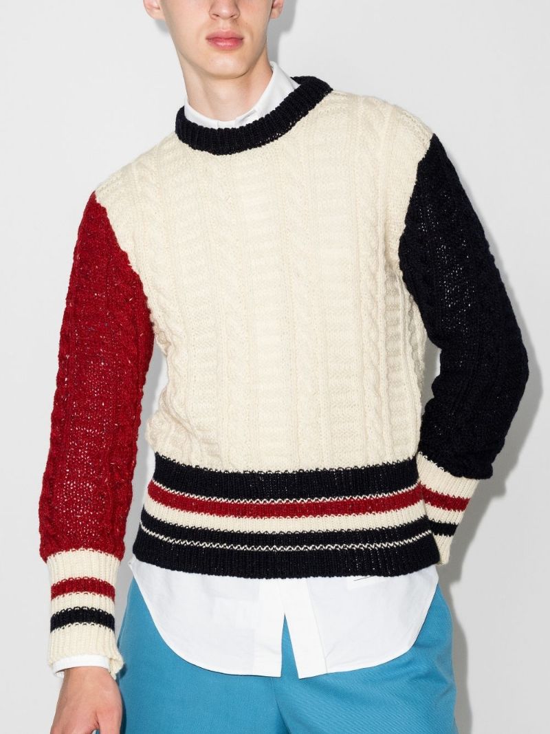 Fun Mix Cable Knit Sweater