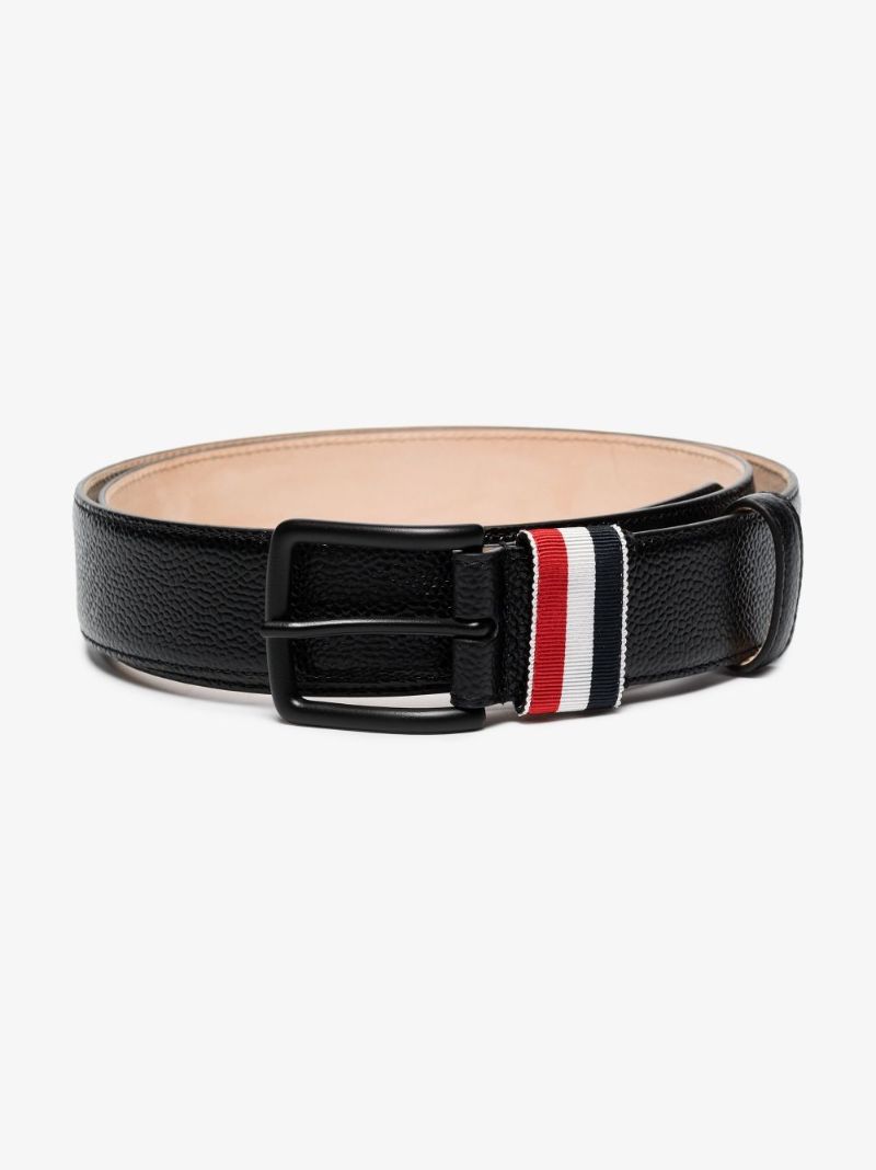 Black Rwb Leather Belt