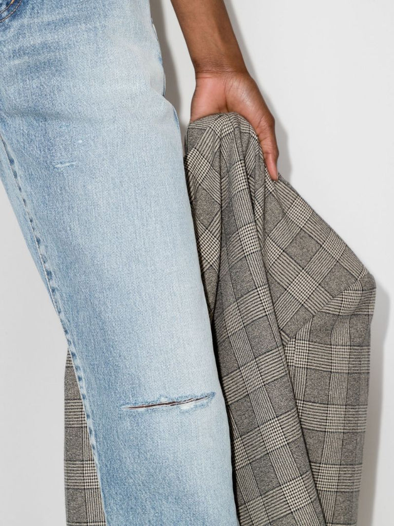 Blue Straight-leg Jeans