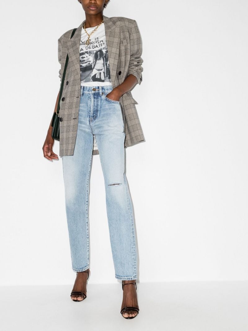Blue Straight-leg Jeans