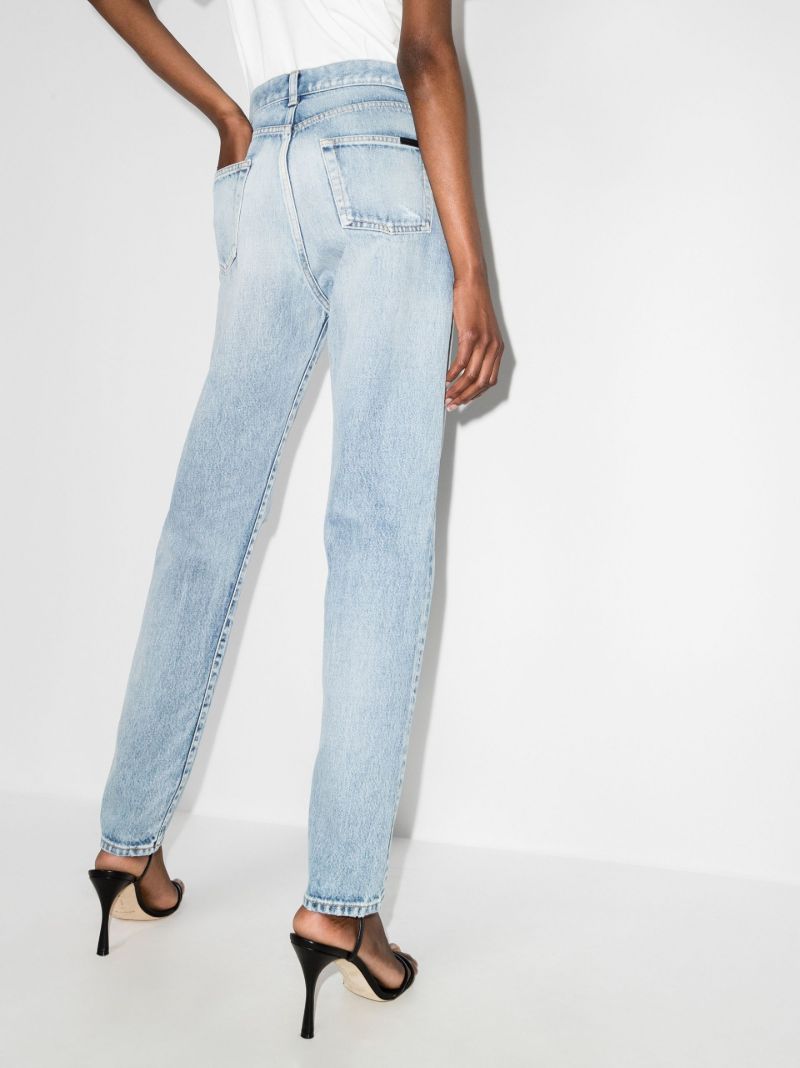 Blue Straight-leg Jeans