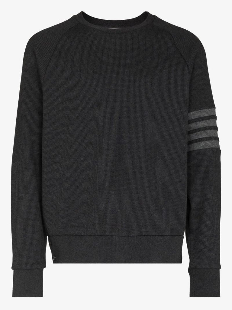 4-bar Stripe Waffle Knit Sweater