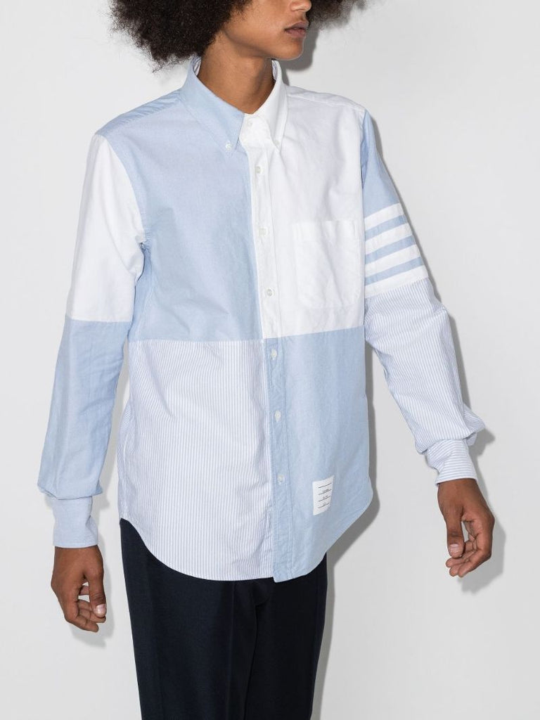 4-bar Quarter Split Oxford Shirt