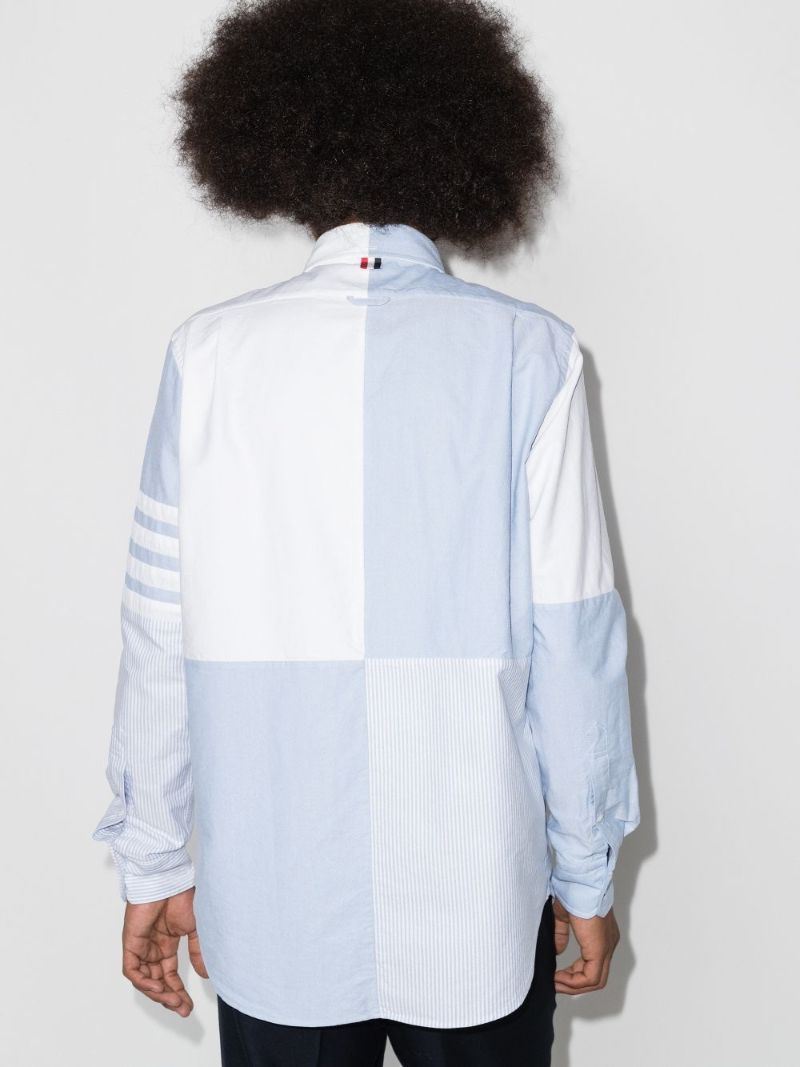 4-bar Quarter Split Oxford Shirt