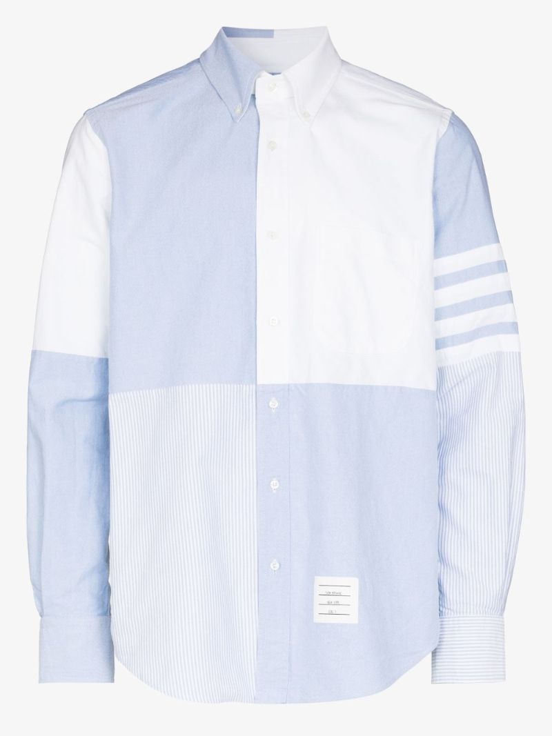 4-bar Quarter Split Oxford Shirt