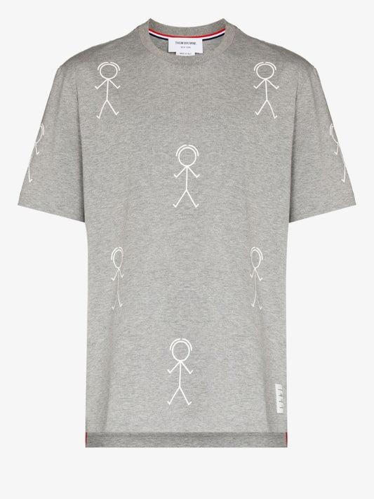 Half Drop Mr. Thom Print T-shirt