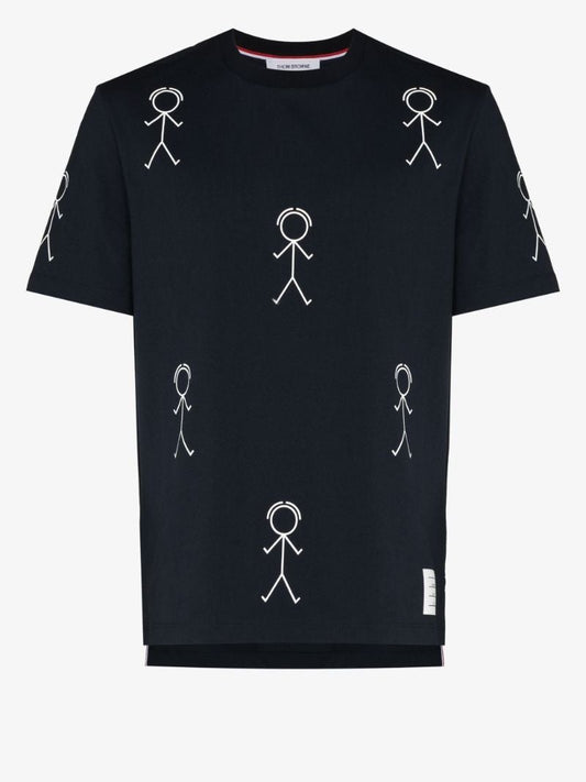 Half Drop Mr. Thom Print T-shirt