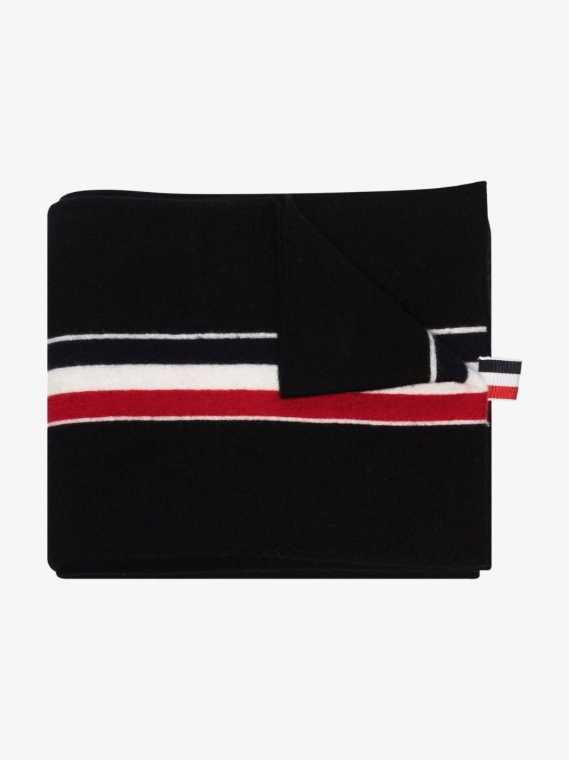 Black Rwb Merino Scarf