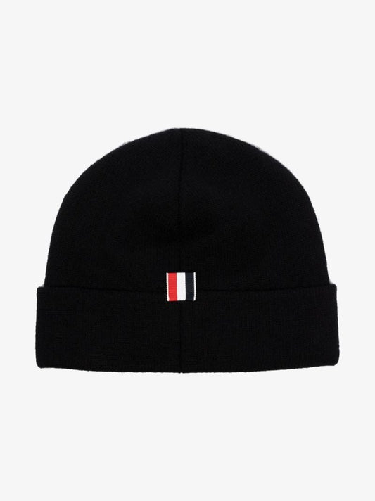 Black Wool Beanie Hat