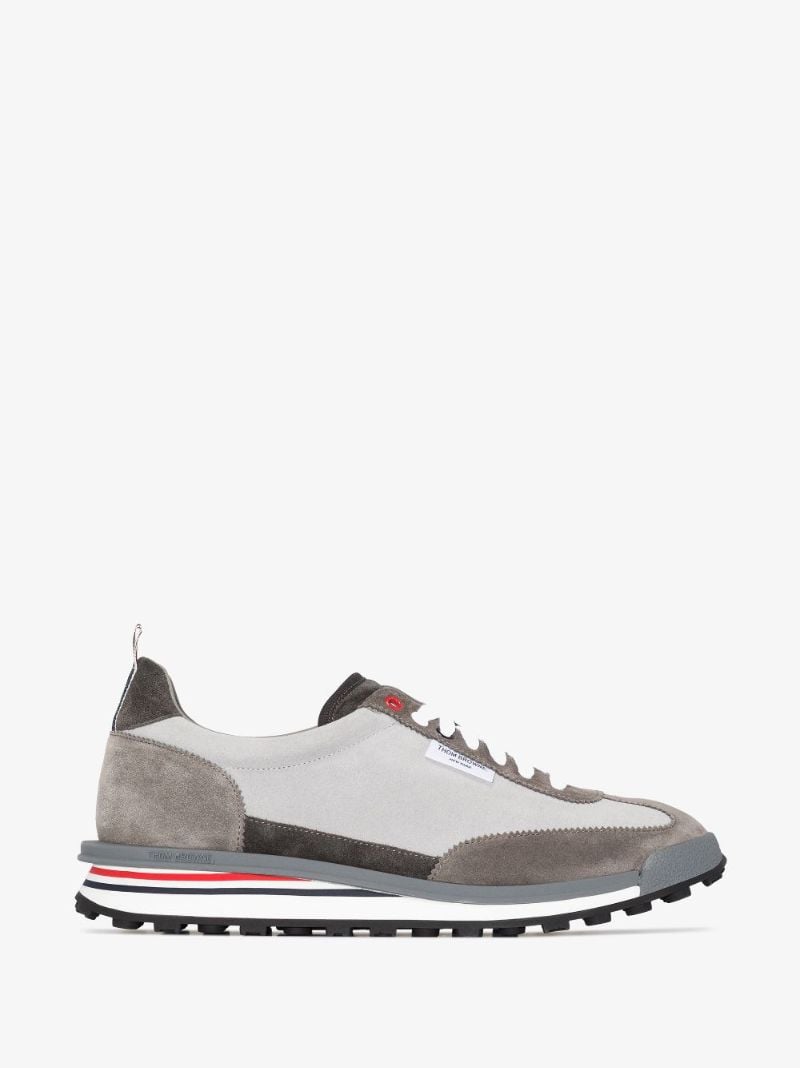 Grey Tech Runner Suede Sneakers