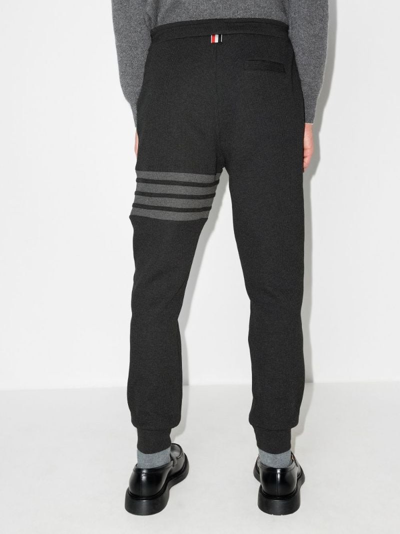 4-bar Stripe Waffle Knit Track Pants