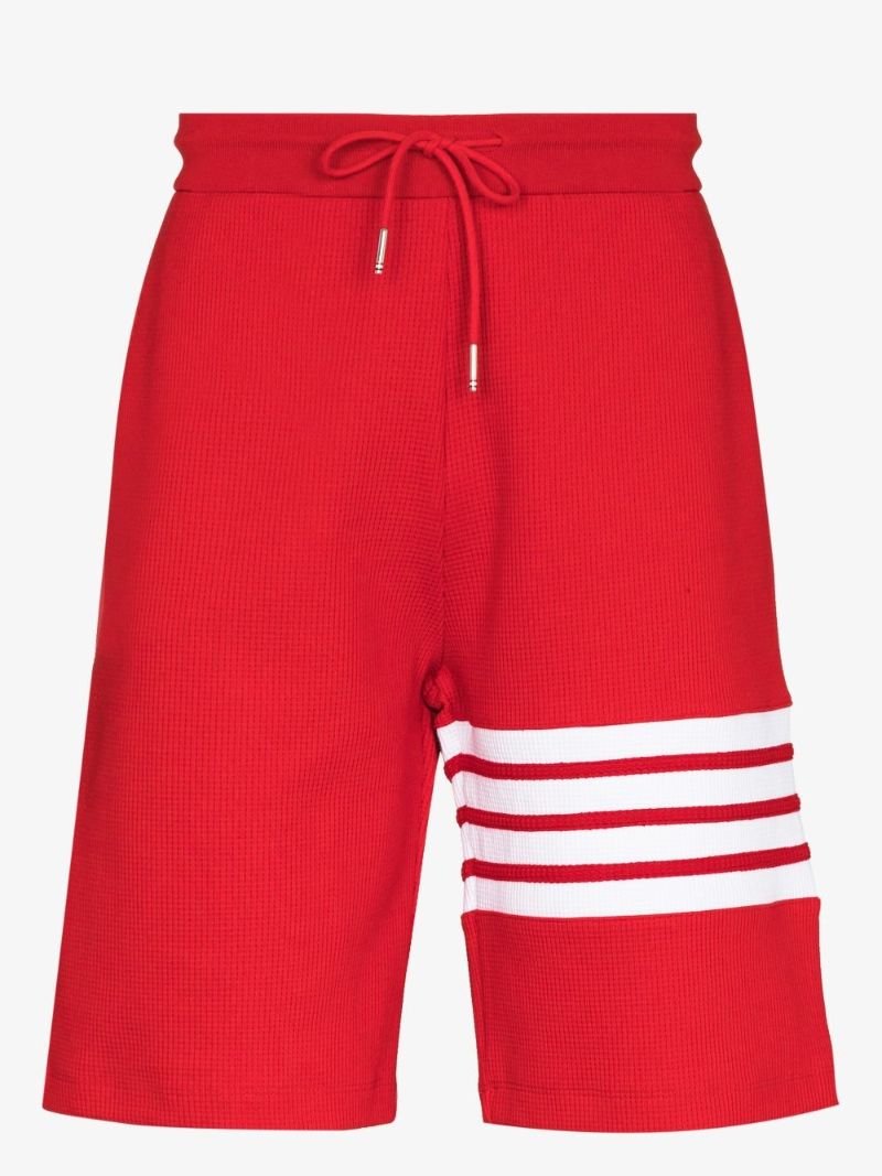 4-bar Stripe Waffle Knit Track Shorts