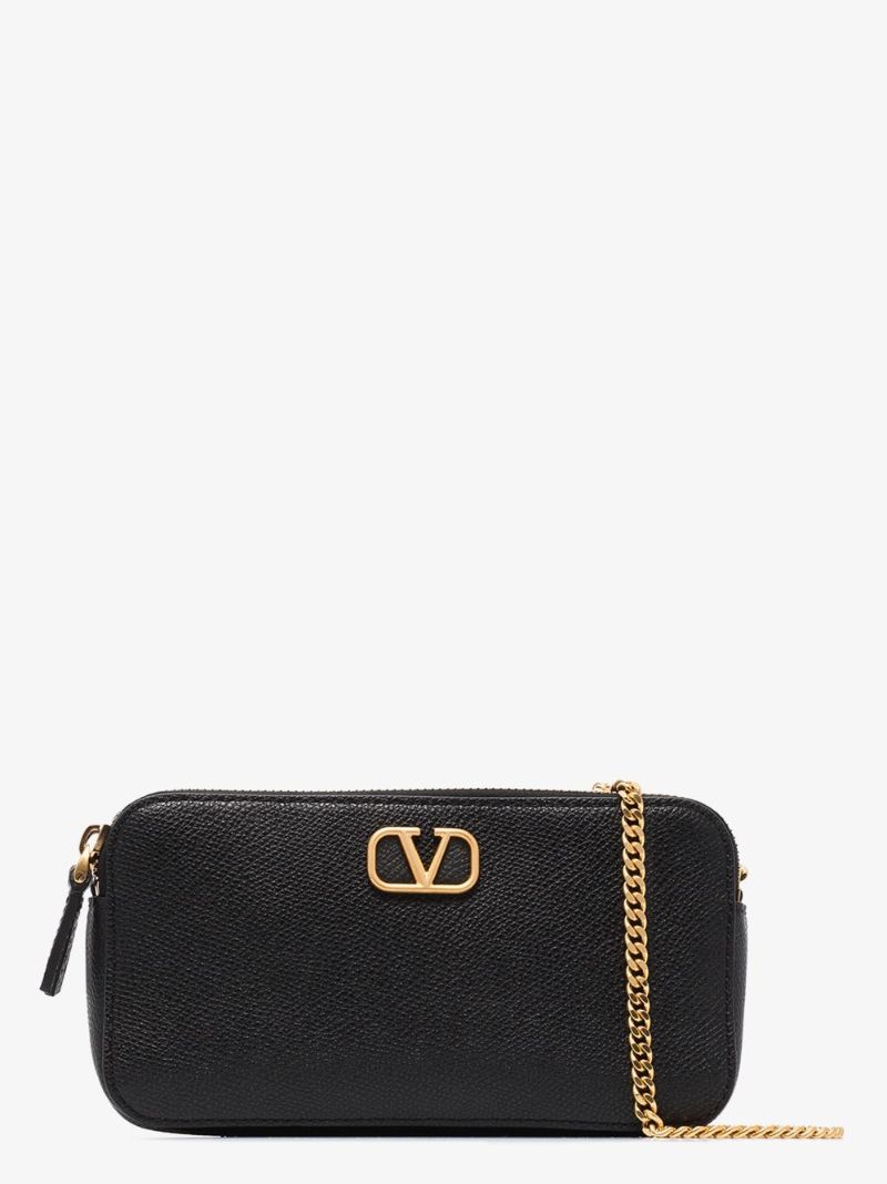 Black Vlogo Leather Mini Bag