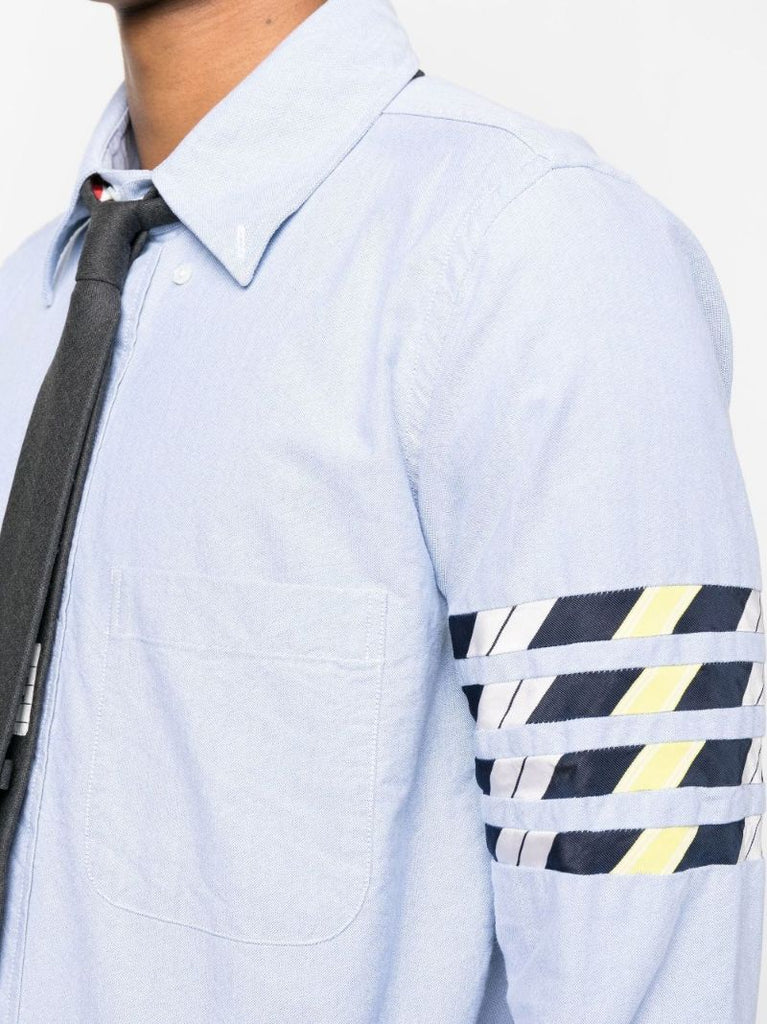Blue 4-bar Stripe Oxford Shirt