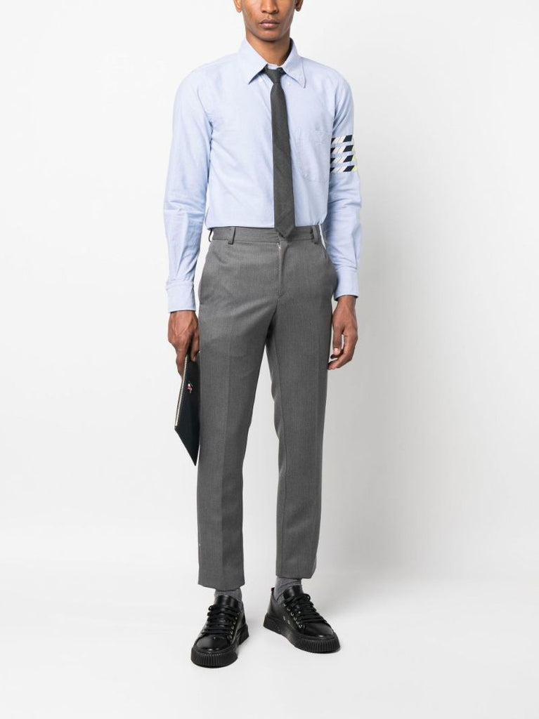Blue 4-bar Stripe Oxford Shirt