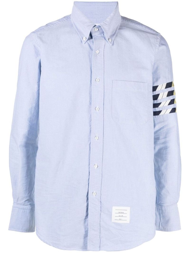 Blue 4-bar Stripe Oxford Shirt