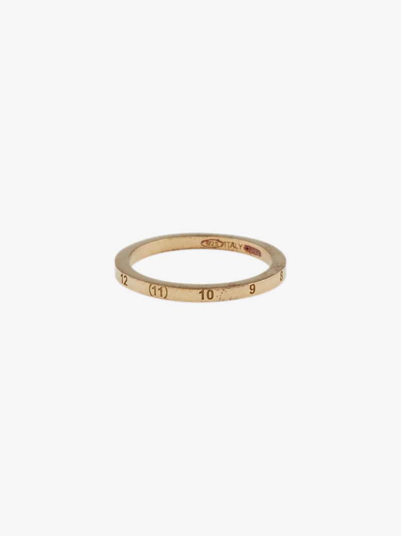 Gold-plated Number Logo Ring