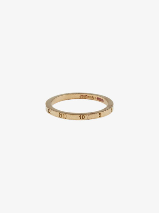 Gold-plated Number Logo Ring