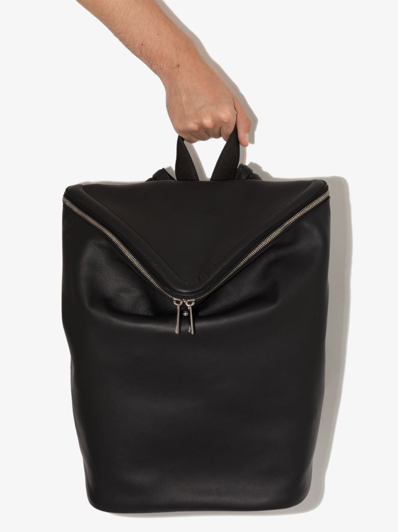 Black Beak Leather Backpack