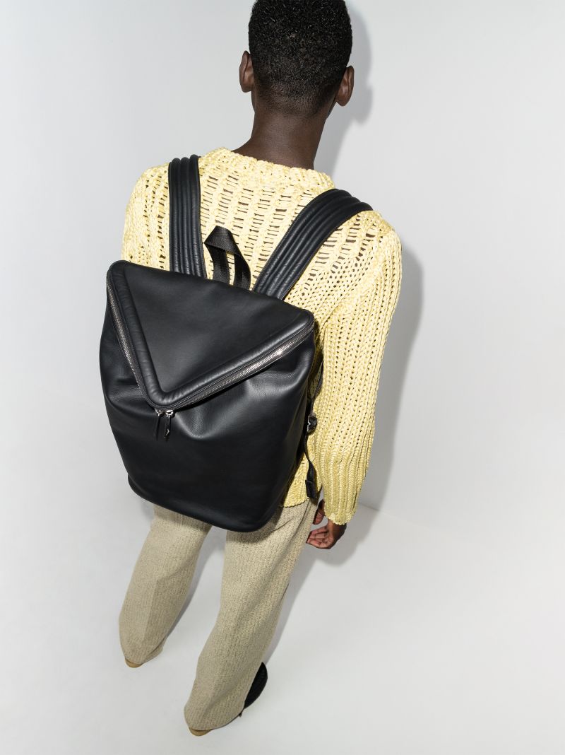 Black Beak Leather Backpack