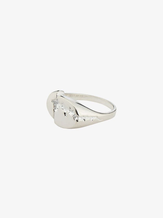 Sterling Silver Split Signet Ring