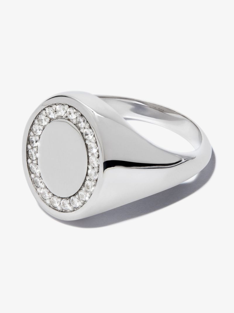 Sterling Silver Topaz Oval Ring
