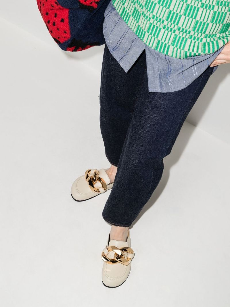 Chain Loafer Mules