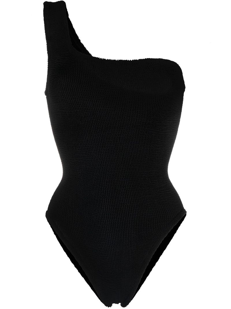 Black Nancy One Shoulder Swimsuit