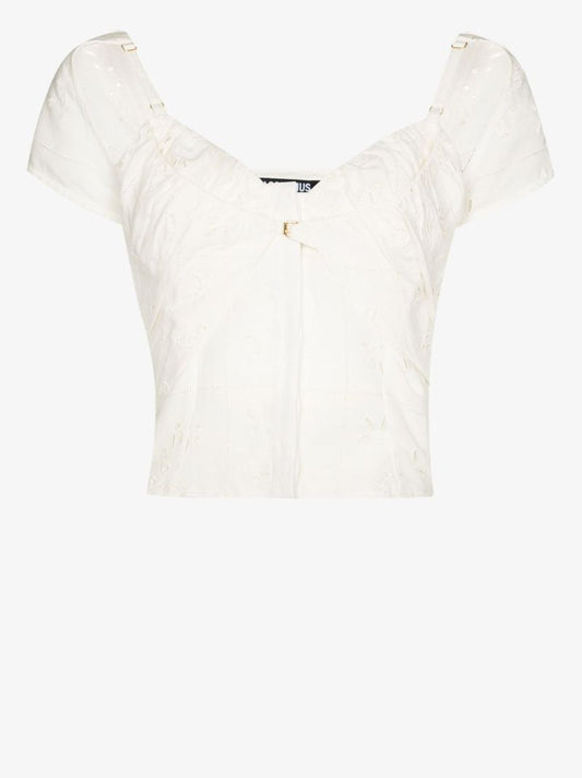 Le Haut Tovallo Broderie Anglaise Cutout Top