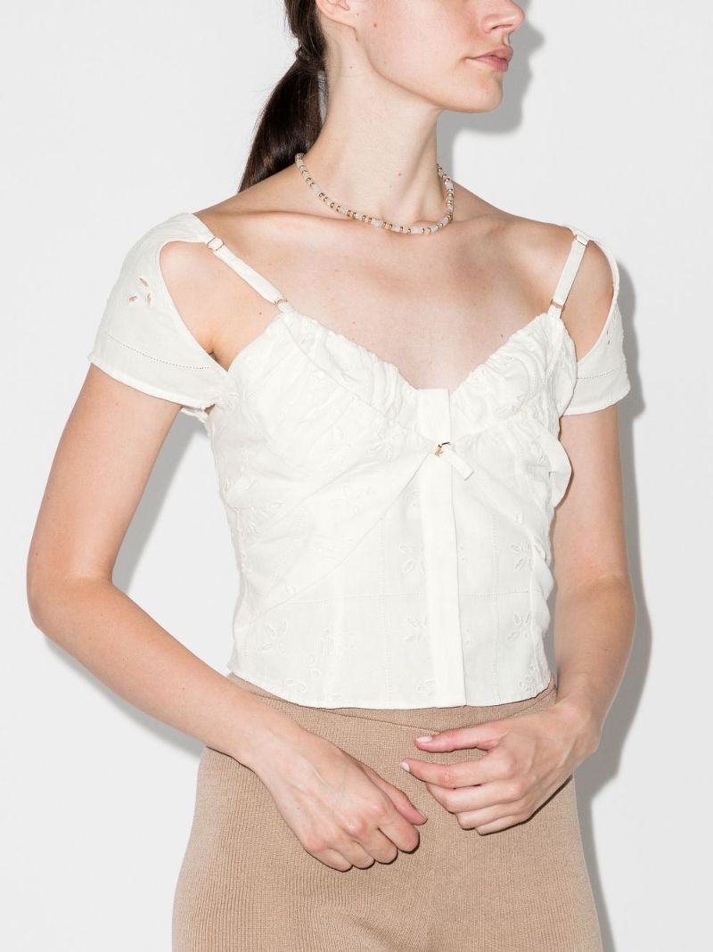 Le Haut Tovallo Broderie Anglaise Cutout Top