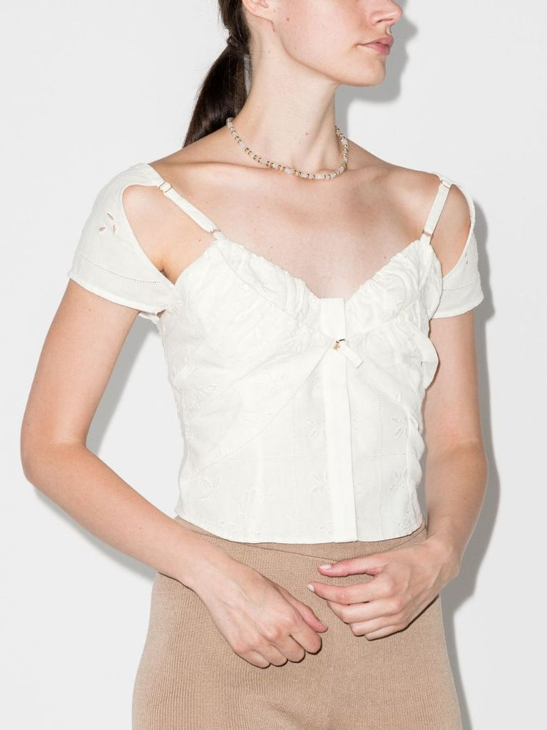 Le Haut Tovallo Broderie Anglaise Cutout Top