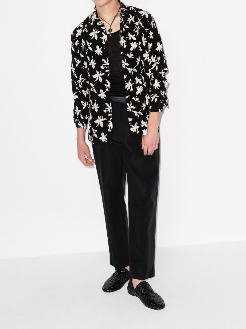 Wild Orchid Printed Silk Shirt