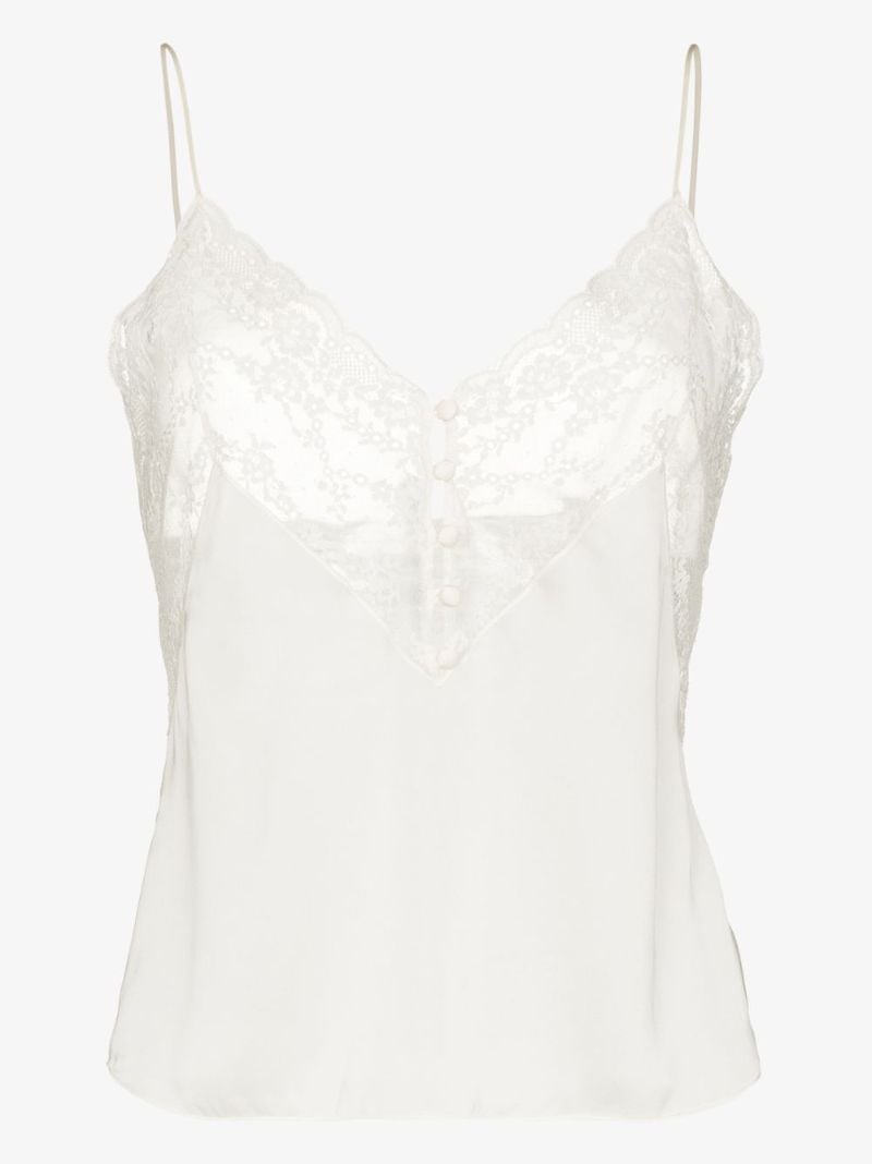 Lace-trim Tank Top