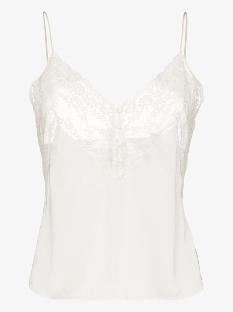 Lace-trim Tank Top