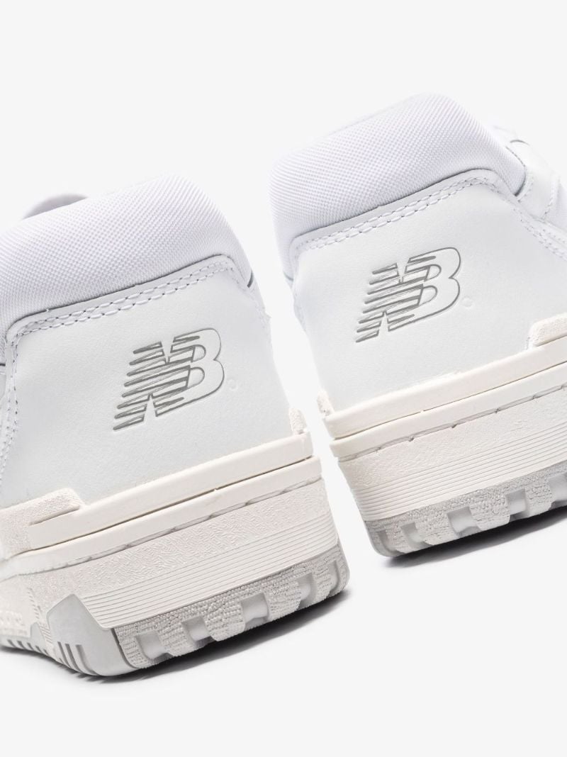 White Bb550 Low Top Leather Sneakers