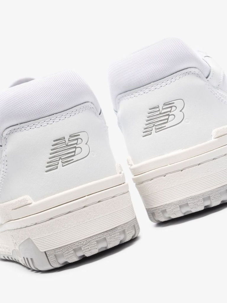 White Bb550 Low Top Leather Sneakers