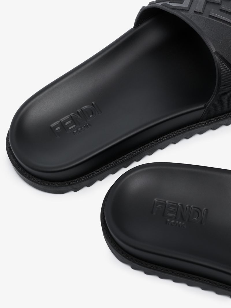 Black Ff Logo Pool Slides