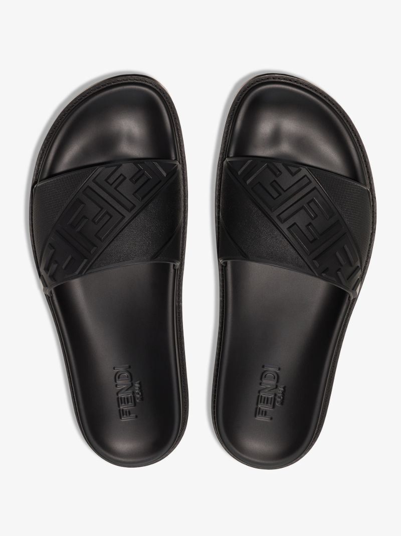 Black Ff Logo Pool Slides