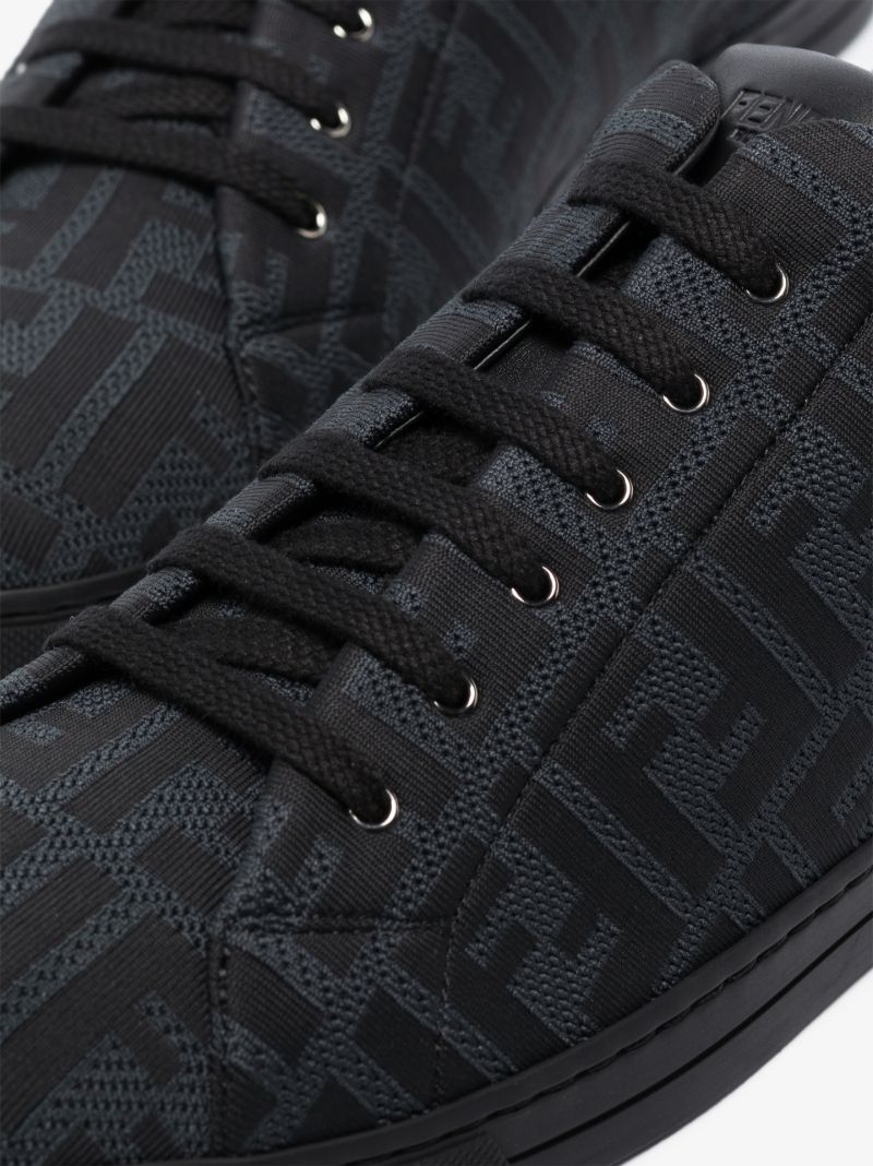 Black Ff Logo Sneakers