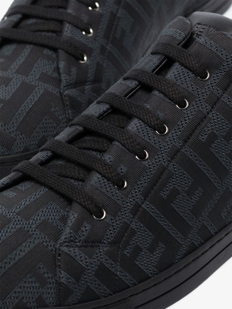 Black Ff Logo Sneakers