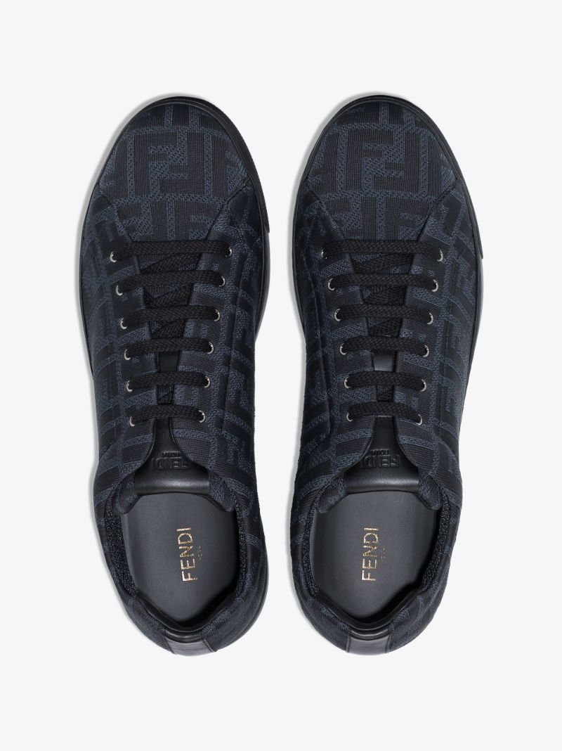 Black Ff Logo Sneakers