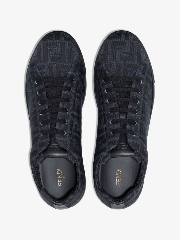 Black Ff Logo Sneakers