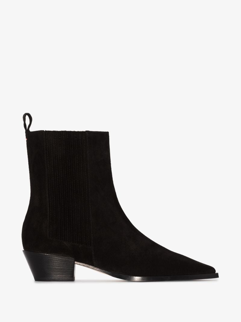 Black Belinda 40 Suede Ankle Boots