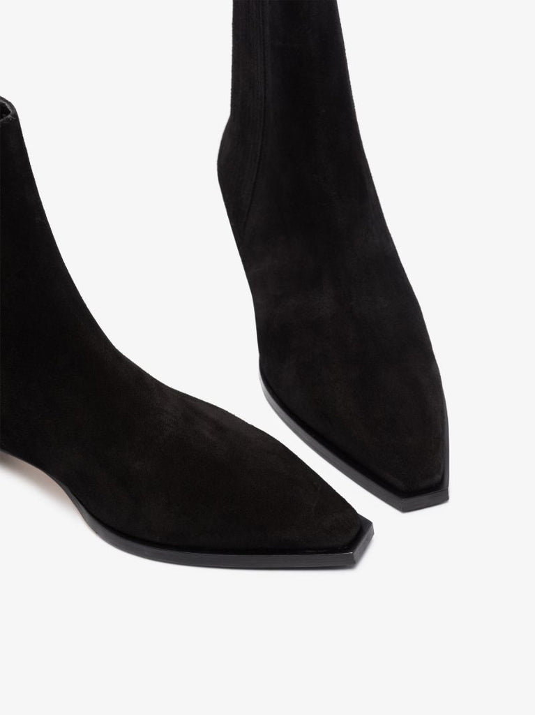Black Belinda 40 Suede Ankle Boots